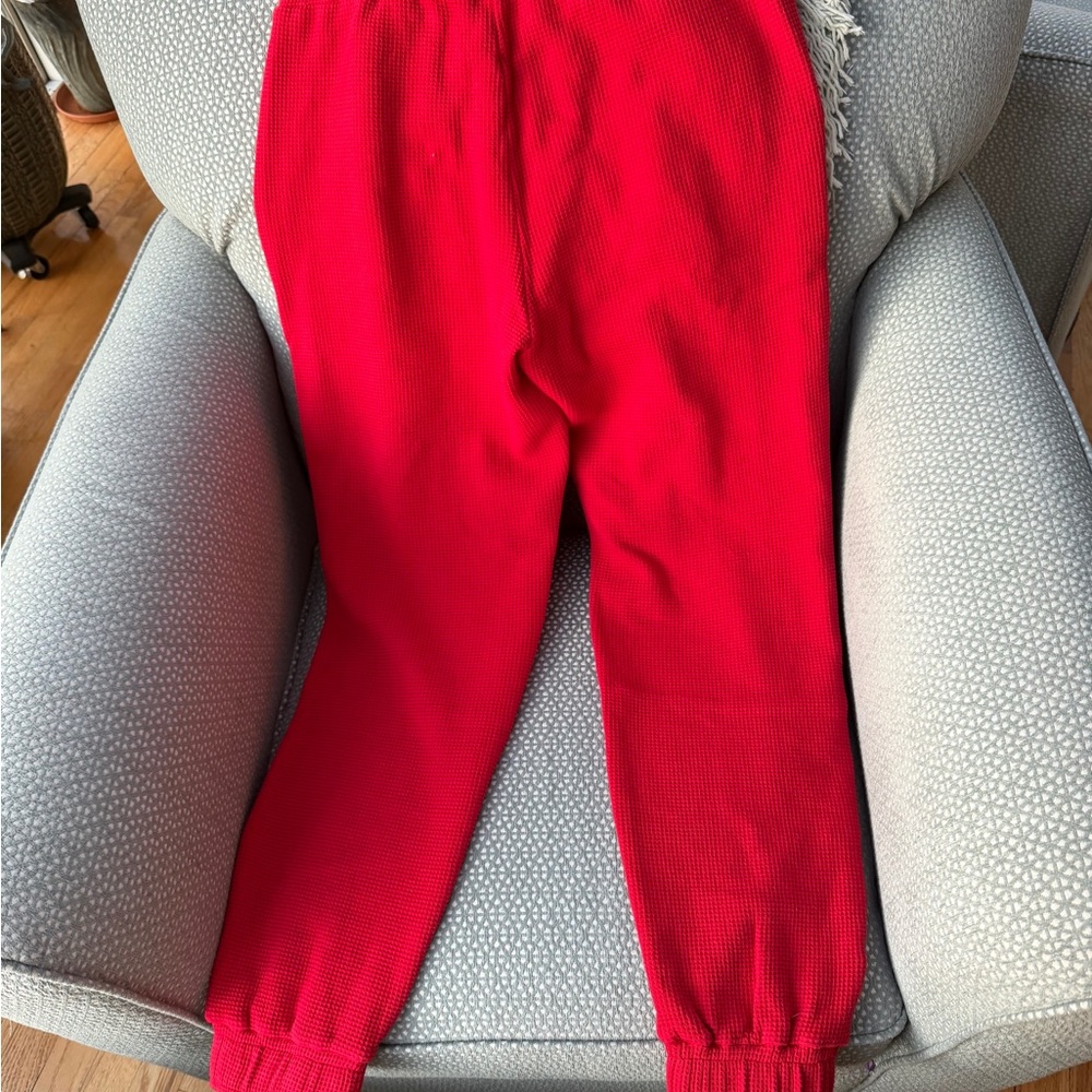 Negative Underwear waffle knit joggers cerise NWT - Picture 4 of 5